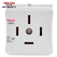 德力西 模数化插座 三相四级 25A