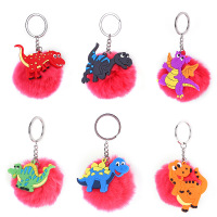 萃姿尔(TRESOR) 仿獭兔毛毛绒箱包挂件钥匙扣(10个起订 颜色可选)