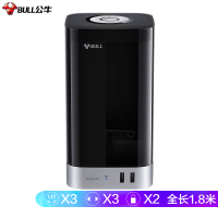 公牛（BULL) GN-F1331智立方USB插座 京鱼座智能生态产品 2USB接口+6插孔 带WIFI控制