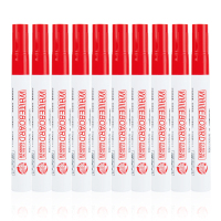 广博(GuangBo) BB8528R 白板笔 红色简约白板笔10支装
