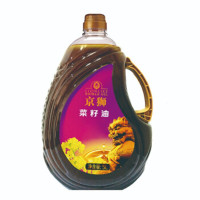 京狮 浓香菜籽油 物理压榨工艺 5L异形瓶