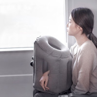 加加林趴睡枕出差旅行充气枕头 灰色 26*32*37