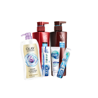 玉兰油(OLAY) 洗漱套装组合2 牙膏 牙刷 洗发露 润发乳 沐浴露 单套装