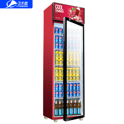 飞天鼠(FTIANSHU) 展示柜饮料柜商用冰柜超市冰箱冷藏柜保鲜柜单门风冷