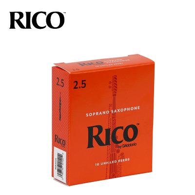 RICO 达达里奥 D'Addario RIA1025高音萨克斯哨片 瑞口2.5号降B调Soprano10片装美国进口