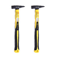 波斯 钳工纤维柄电工锤扁锤200g小榔头