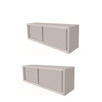 SK企业定制 挂墙式白钢餐厨具柜