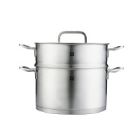 双立人Zwilling Moment 24cm深烧锅+24cm蒸笼套装 ZW-C130JH