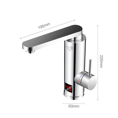 海尔施特劳斯海尔卫生间电热水龙头即热式快速热加热厨房厨宝热水器家用过水热