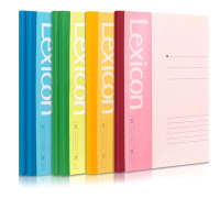 得力7654 A5 80张 无线装订软抄本办公记事本 文具笔记本子(6本装)