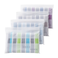 爱竹人 单条条纹毛巾 磨砂袋 企业定制 100条起订 不支持零售