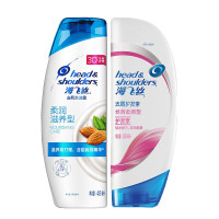 海飞丝去屑洗发水丝质柔滑型400ml+海飞丝去屑洗发水柔润型400ml(一组装)