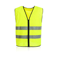 企业定制 反光马甲 拉链款涤长丝反光背心马甲(100件起订)(ZQ)