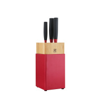 双立人 刀具4件套(红黑)马氏体不锈钢刀具组合菜刀套装ZWILLING Now S系列ZW-K309