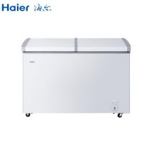 海尔(Haier) 315 冰柜 大容量 双温双室 家用冷柜 蝶形门商用冷藏冷冻柜 JH