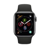 苹果 Apple Watch Series 4 智能手表 GPS款 40毫米深空灰色铝金属表壳 黑色运动型表带