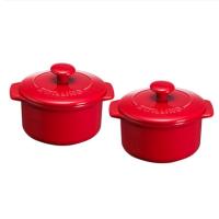 双立人圆形炖锅红色24cmSA-P009 JH