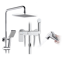 箭牌卫浴(ARROW)增压淋浴套装 全铜淋雨龙头花洒喷头多功能增压AE3498CP
