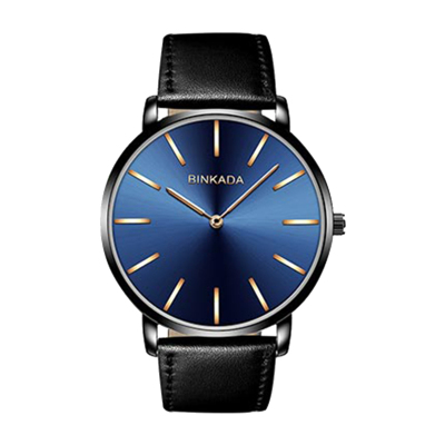 宾卡达binkada简约超薄6.5mm石英表男表3090皮带款