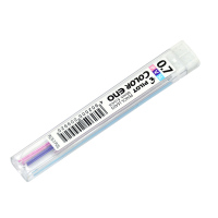 日本百乐（ PLCR-7-PVSL）彩色活动铅笔芯/自动铅芯 0.7mm粉/紫/浅蓝 3色6根装