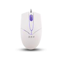 双飞燕(SHUANG FEI YAN)OP-550 有线USB鼠标(白色) 单个装