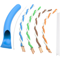 晶华六类网线 山泽 六类网线 千兆高速 蓝色305/箱