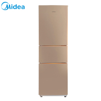 美的(Midea)BCD-213TM(E)阳光米 213升 分类保鲜 节能静音 三门三温式直冷冰箱家用冰箱