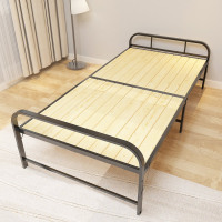 OFFEEL 1.2米钢木床折叠床办公室午休床便携家用单人床 211123