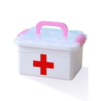 家庭手提式便捷医药箱多层急救药品收纳保健箱