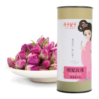 壳子妃子 花草茶昭妃玫瑰花罐装法兰西45g