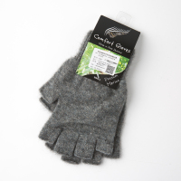 新西兰原产COMFORT SOCKS美利奴羊毛负鼠毛保暖半指手套 灰色 L