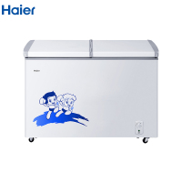 海尔（Haier）FCD-215SEA 215L双温冷柜 商用小冰箱 卧式冷柜商用 蝴蝶门双温冰柜 家用商用二合一小冰箱