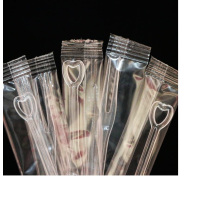 健安 5000只水果叉一次性透明塑料单独包装水果签插蛋糕叉子家用 56055 单包装