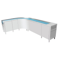 美联斯特洗碗机输送带饭店学校食堂洗碗机输送带