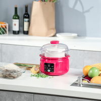 乐扣乐扣(Lock&Lock) EJP217RED 微电脑隔水电炖锅电炖锅隔水全自动炖汤锅煮粥煲汤锅燕窝酸奶米酒电炖盅