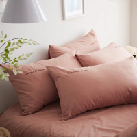 EZ-COOL企业定制 简约纯色纯棉枕头套枕套48*74cm