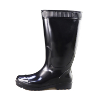 长筒雨靴男款 高筒雨鞋 工作鞋 水靴 黑色