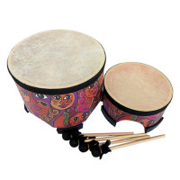 乐寿 YC 精品奥尔夫打击乐器 牛皮地鼓 花边 早教幼儿园儿童音乐教具