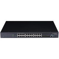 信锐(SUNDRAY)RS5300-28X-PWR-SI 24口高性能POE以太网供电交换机 灰色