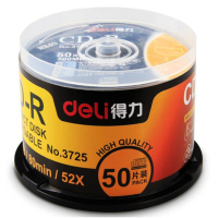 得力(deli)3725 CD-R/52X/700MB 刻录盘 50片/筒
