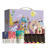 禾煜 煜见佳月1860g (大麦茶 柠檬片 枸杞子洛神花 即食坚果燕麦片 红豆薏米粉 膳食黑豆豆饮等 送礼员工福利团购)