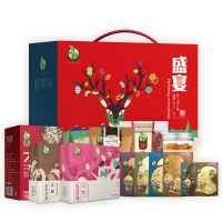 禾煜 盛宴礼盒3074g (手剥巴旦木 碧根果 夏威夷果 盐焗腰果 玄米苦荞米稀 花漾玫瑰豆饮等 送礼员工福利团购)