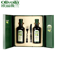 欧丽薇兰(olivoila)特级 初榨橄榄油 750ml*2 精装盒食用凉拌橄榄油