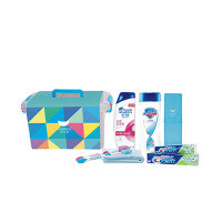 [思珀莱]洗护套装(日化关爱套装A)舒肤佳沐浴露海飞丝洗发露佳洁士牙膏洗脸毛巾组合装