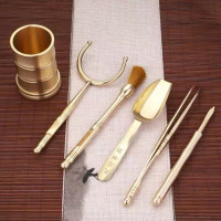 Zs-纯铜茶道六君子功夫茶具 整套