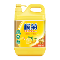 企购优品 榄菊柠檬去油污洗洁精2kg/瓶 食品用蔬果洗涤 不伤手 去油祛味
