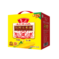 鲁花 非转基因压榨 玉米油 1.6L*2