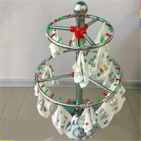 峰翼 G 不锈钢毛巾架 儿童手帕架幼教用品 长方形毛巾架