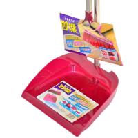 妙洁(MIAOJIE)0639扫把簸箕组合不锈钢扫帚簸箕套装塑料软毛地板笤帚畚箕斗清洁用品 1套 JH