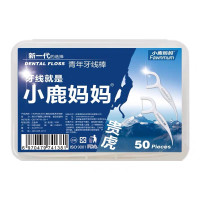 Zs-小鹿妈妈一次性牙线家庭装50枚/盒 整盒装